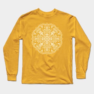 Yellow Lotus Mandala Long Sleeve T-Shirt